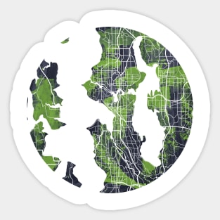 Seattle Map Sticker